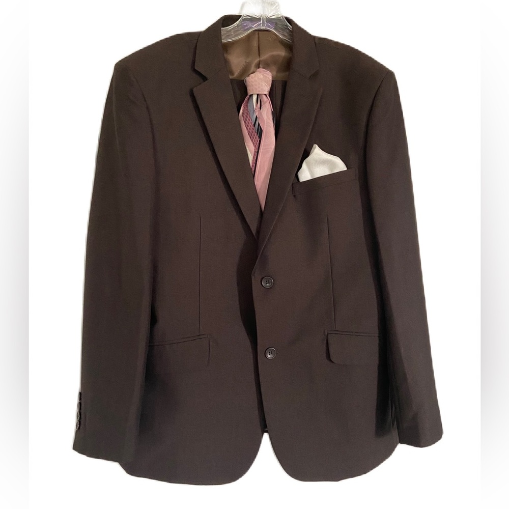 VINCI DESIGNED in ITALY 2PC BROWN SUIT